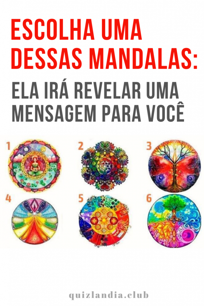 Escolha Uma Dessas Mandalas Ela Ir Revelar Uma Mensagem Para Voc