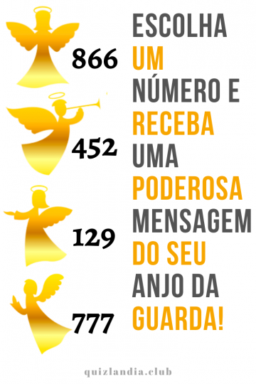 Escolha um número e receba uma poderosa mensagem do seu anjo da guarda