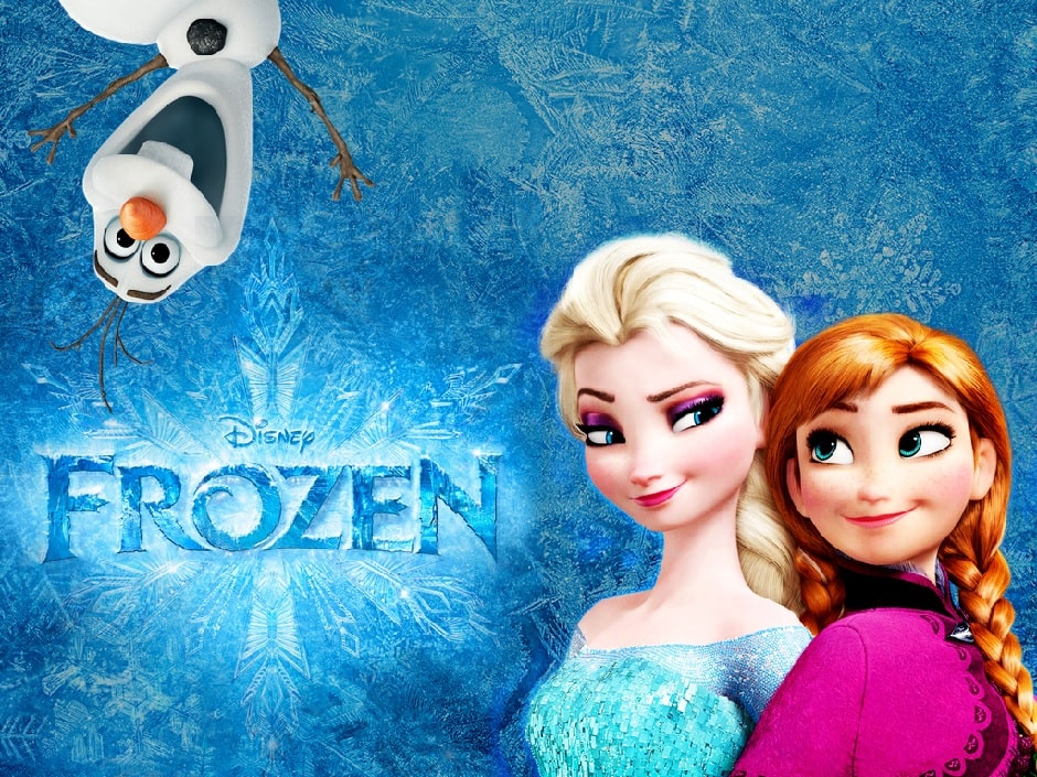 capa do filme frozen - uma aventura congelante - anna e elsa