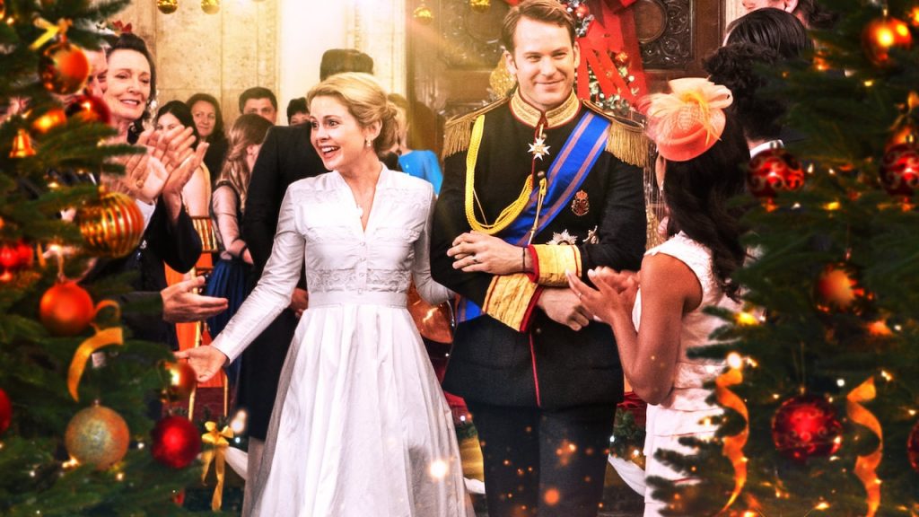 principe e princesa do filme O príncipe do natal de 2017