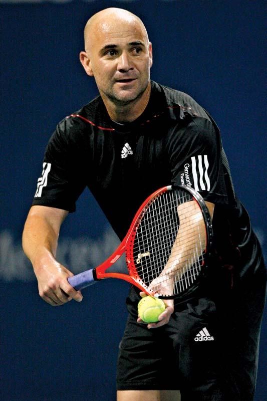 foto do jogador de tenis André Agassi