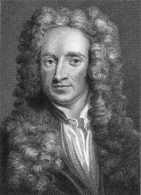 foto do famoso Isaac Newton