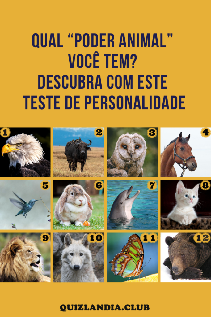 Qual “poder animal” você tem? Descubra com este teste de personalidade